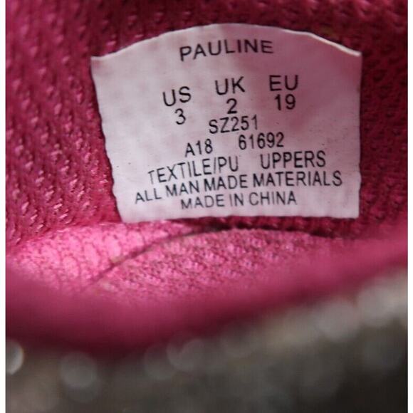 Stride Rite Surprize Shoe Baby 3 Mary Jane Pauline Glitter Adjustable Strap Grey - Picture 12 of 13